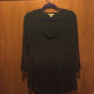 Forrest Green 3/4 tee from Anthropologie